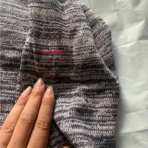 Rumors Sweater salt and pepper colour button collar  size LG - Picture 9 of 11